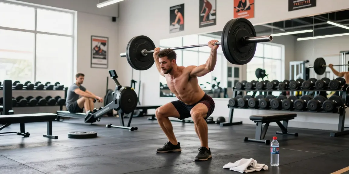 Anabolika Shop Deutschland: Bodybuilder im Fitnessstudio beim Kreuzheben mit intensiven Trainingseffekten und energiegeladener Atmosphäre.